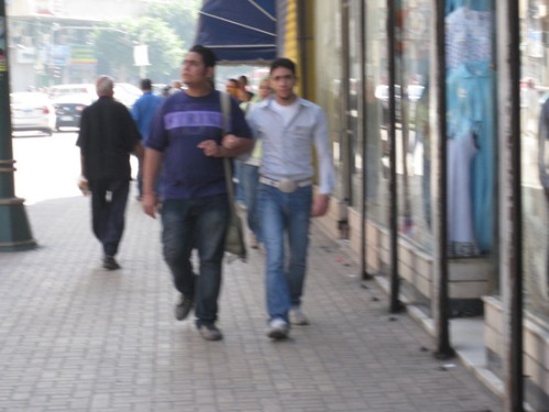 Men arm in arm in Alexandria