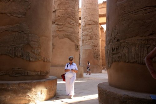 Columns in the Hypostyle Hall at Karnak